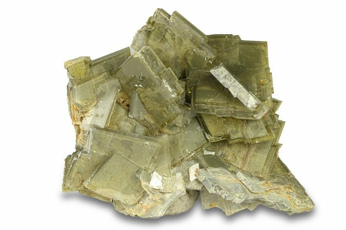 Gray-Green Tabular Barite With Phantoms - Peru #291982